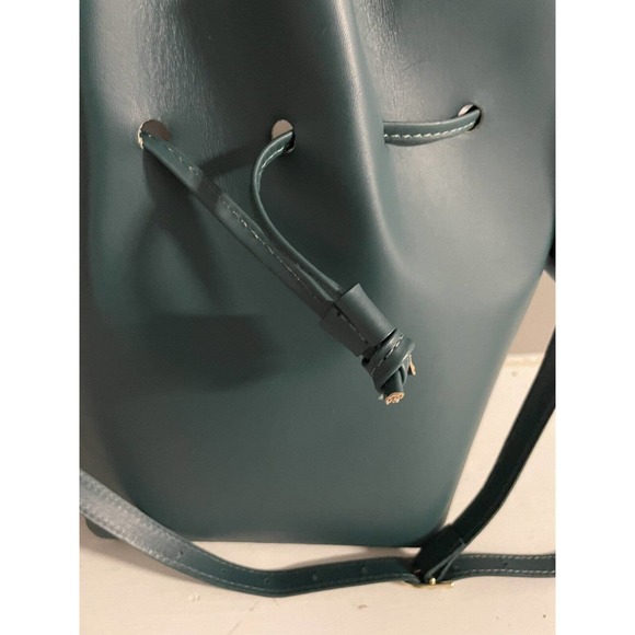 NWT Valentina Fiore Italian Handmade green leather tote bag stl 3159 - Picture 3 of 11